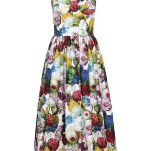 Dolce & Gabbana floral-print midi dress