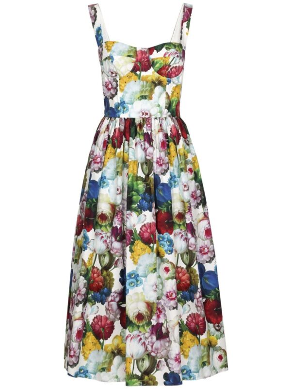 Dolce & Gabbana floral-print midi dress