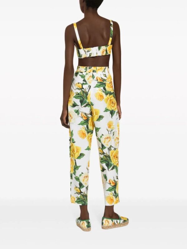 Dolce & Gabbana  floral-print tapered trousers - Image 4