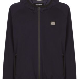 Dolce & Gabbana logo-plaque hooded jacket