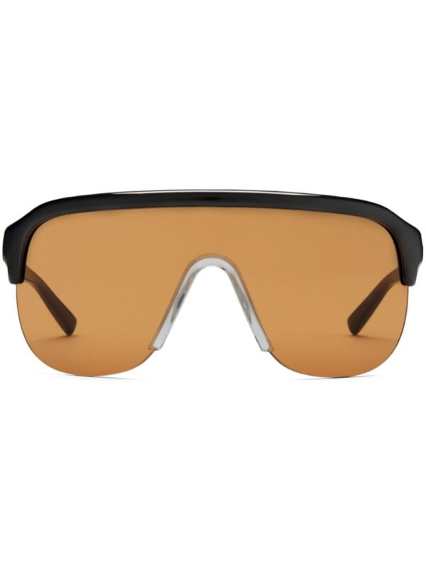 Gucci Eyewear shield-frame half-rim sunglasses