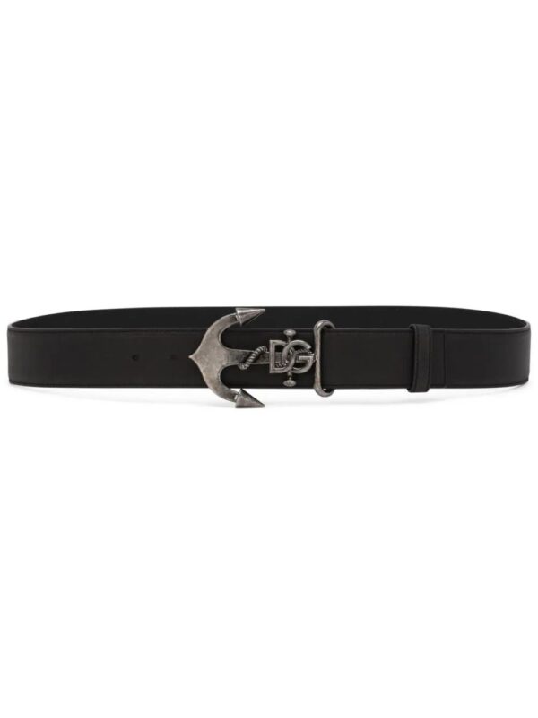 Dolce & Gabbana  logo-plaque leather belt