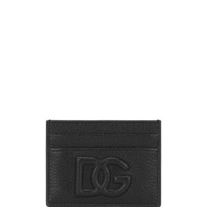 Dolce & Gabbana logo-plaque leather cardholder