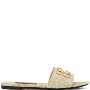 Dolce & Gabbana  DG logo raffia sandals