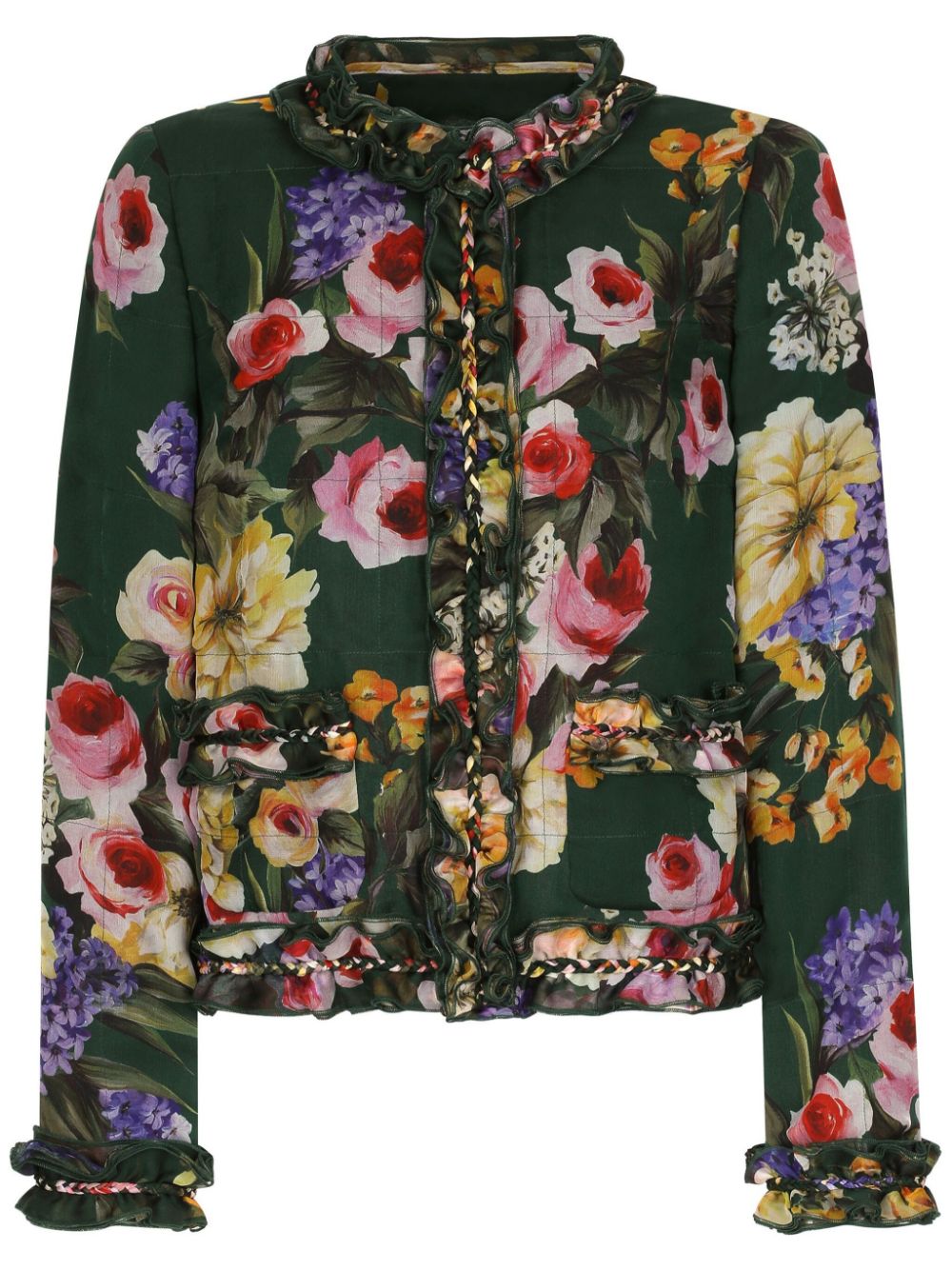 Dolce & Gabbana floral-print silk jacket