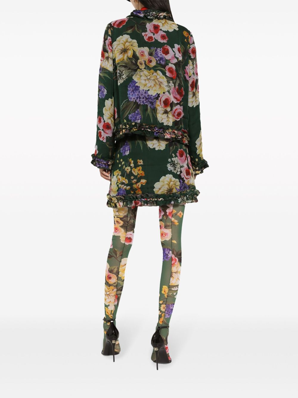 Dolce & Gabbana floral-print silk jacket - Image 4