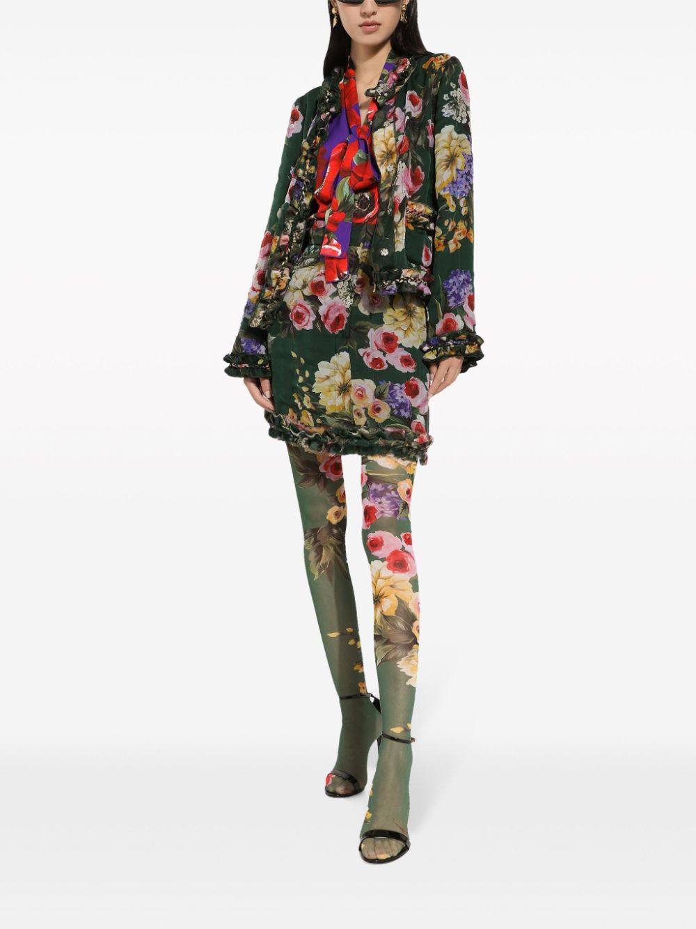 Dolce & Gabbana floral-print silk jacket - Image 3