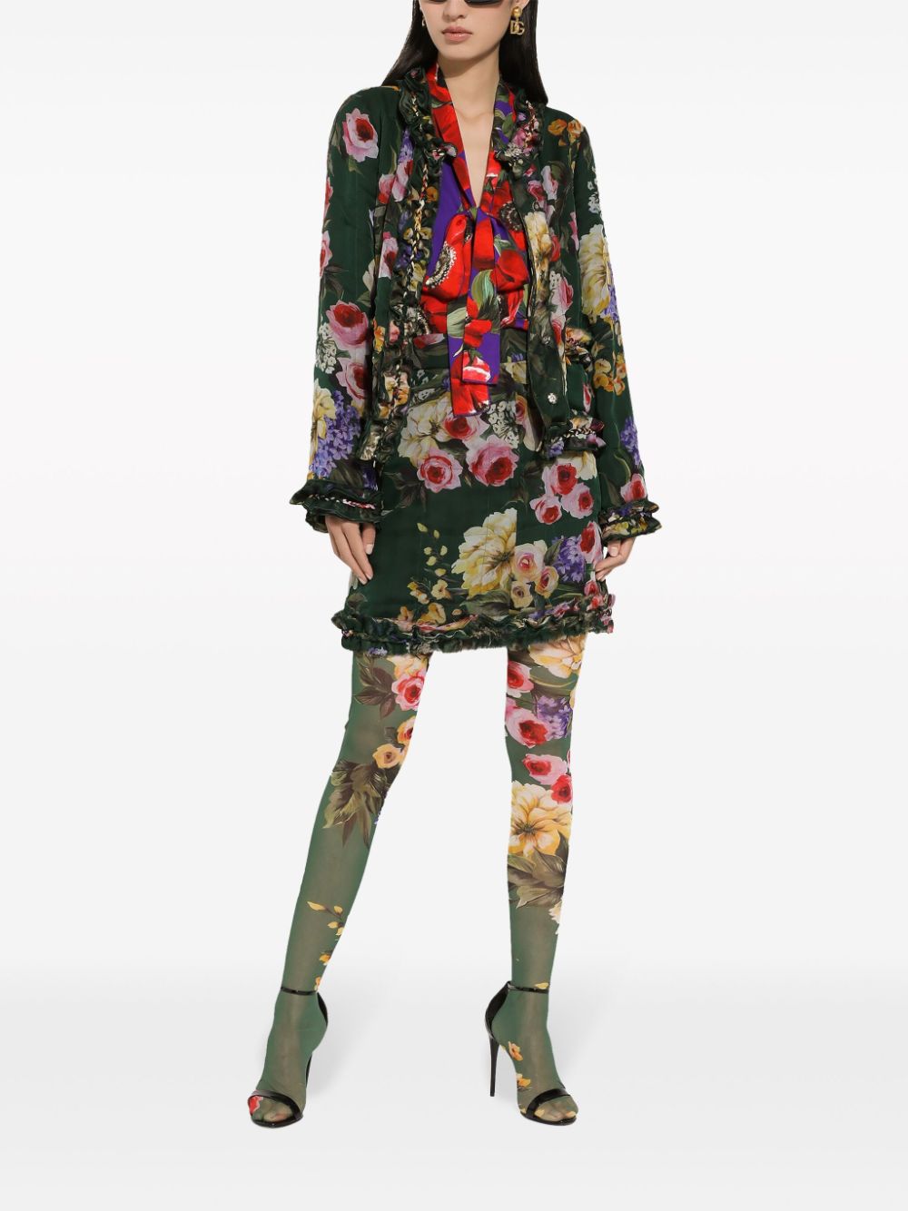 Dolce & Gabbana floral-print silk jacket - Image 2