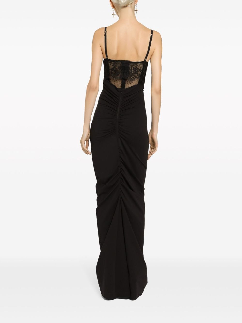 Dolce & Gabbana lace-detail sleeveless maxi dress - Image 3