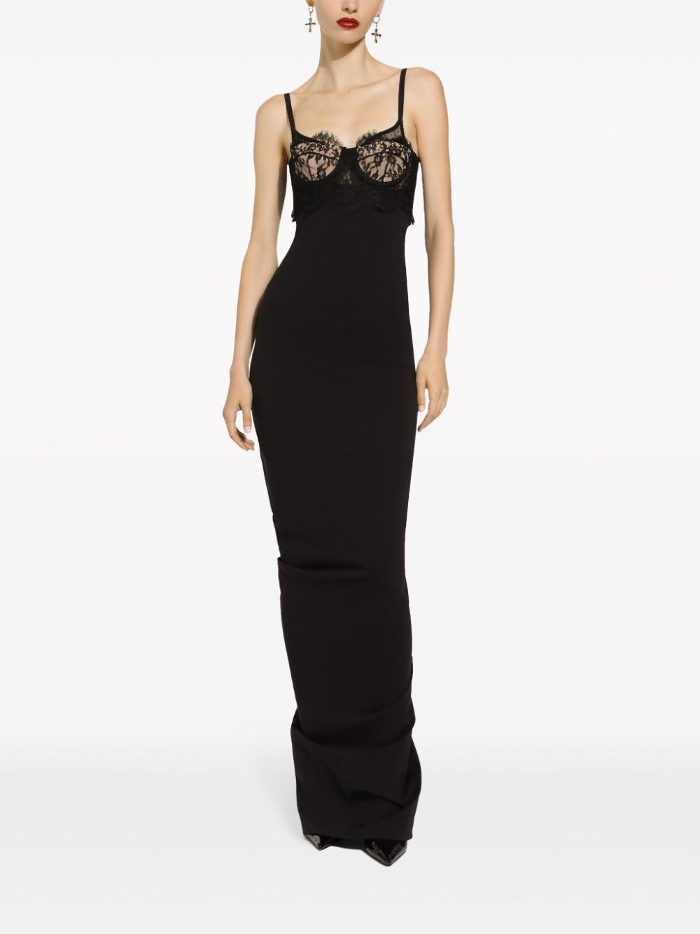 Dolce & Gabbana lace-detail sleeveless maxi dress - Image 2