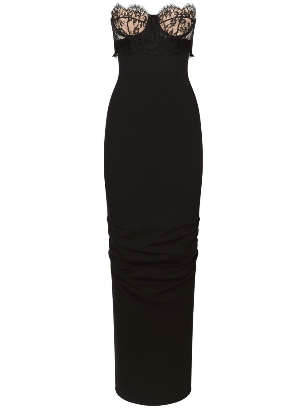 Dolce & Gabbana lace-detail sleeveless maxi dress