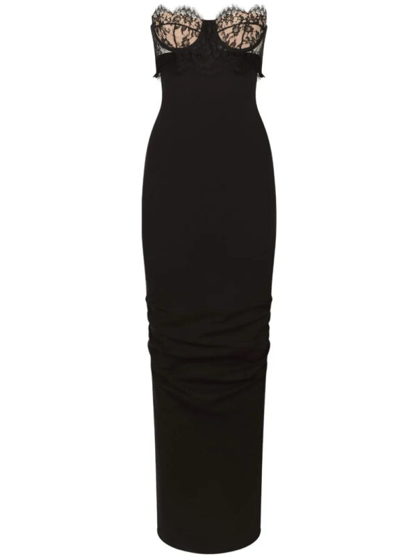 Dolce & Gabbana  lace-detail strapless maxi dress