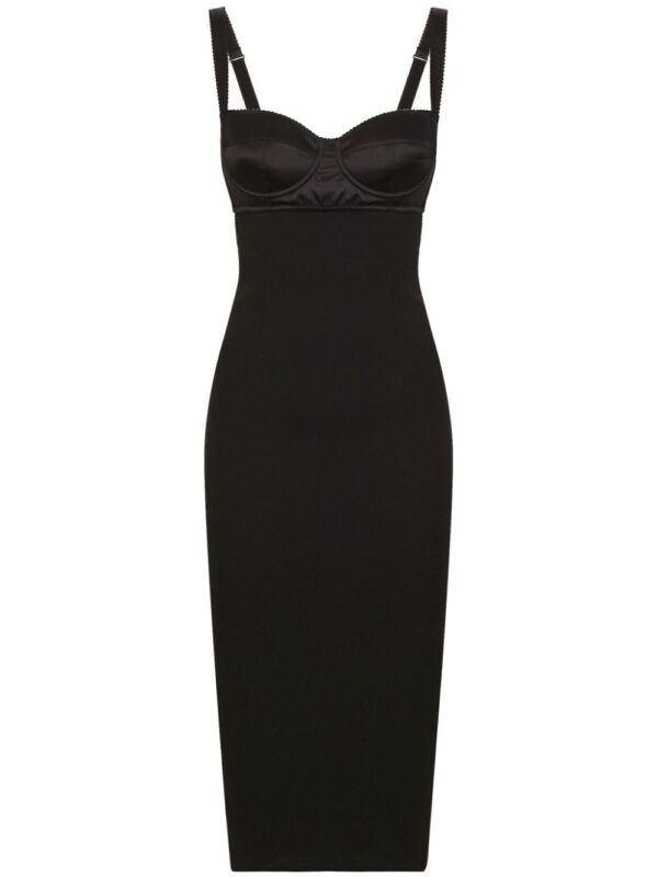 Dolce & Gabbana bustier-style sleeveless midi dress