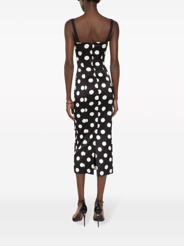 Dolce & Gabbana polka dot-print satin dress - Image 2
