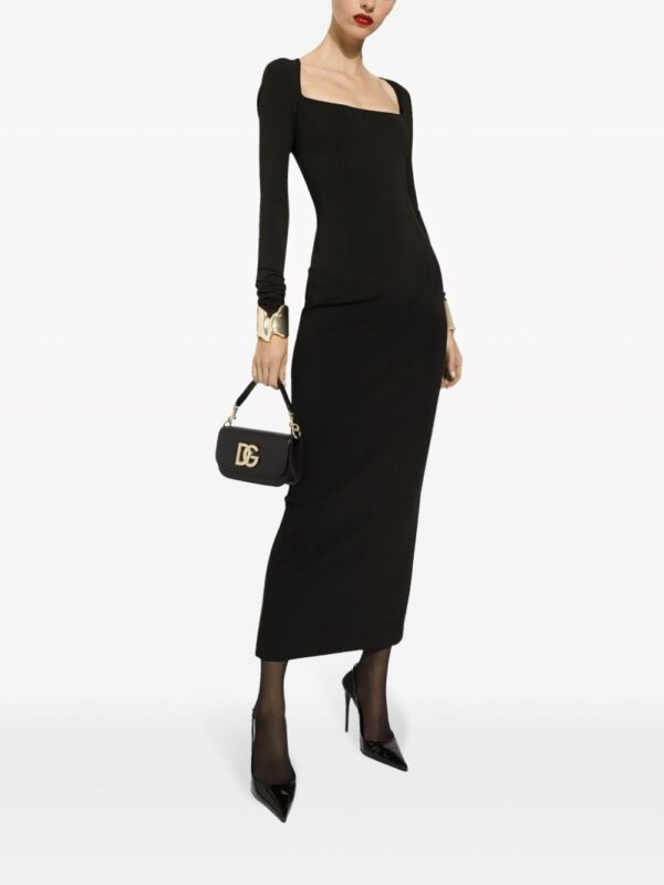 Dolce & Gabbana long-sleeve square-neck midi dress - Image 2