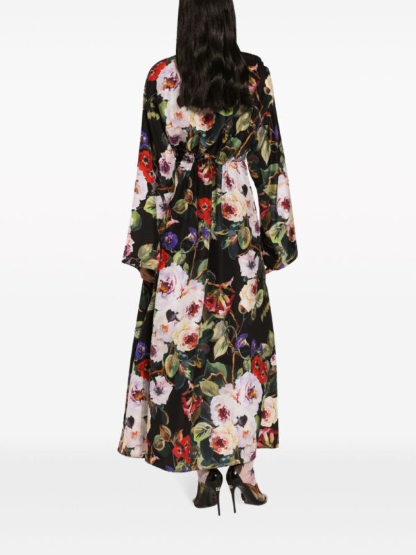 Dolce & Gabbana Rose-print silk shirtdress - Image 3
