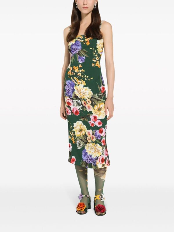 Dolce & Gabbana Garden-print midi dress - Image 4