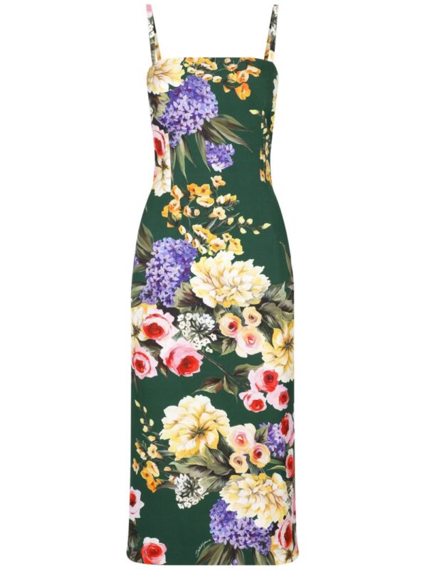 Dolce & Gabbana Garden-print midi dress