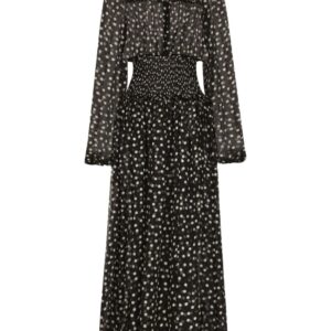 Dolce & Gabbana polka dot-print silk dress
