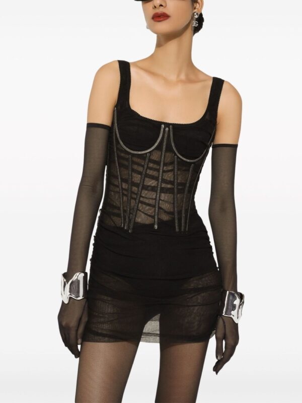 Dolce & Gabbana corset tulle minidress - Image 2