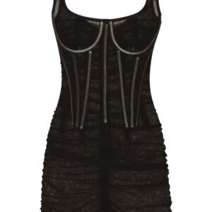 Dolce & Gabbana corset tulle minidress