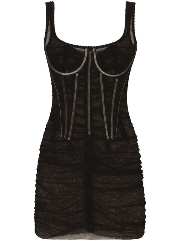 Dolce & Gabbana corset tulle minidress