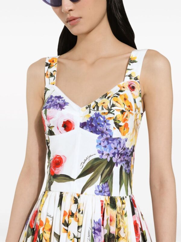 Dolce & Gabbana Garden-print bustier minidress - Image 5