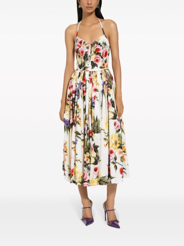 Dolce & Gabbana Garden-print midi dress - Image 3