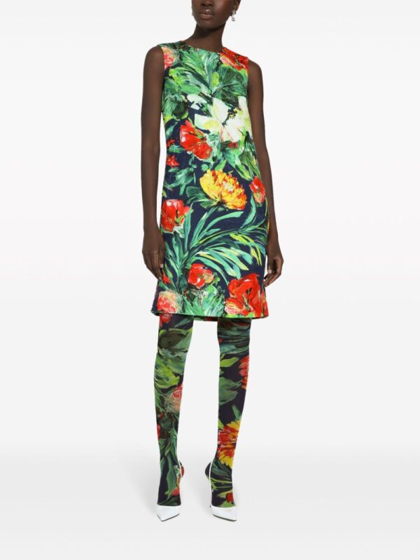 Dolce & Gabbana Bloom-print midi dress - Image 3