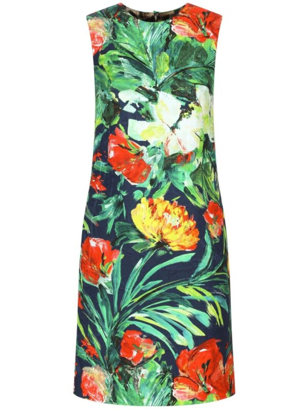 Dolce & Gabbana Bloom-print midi dress