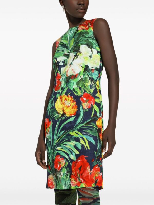 Dolce & Gabbana Bloom-print midi dress - Image 5