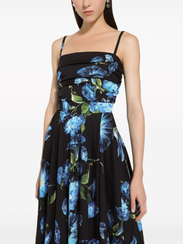 Dolce & Gabbana Campanula-print midi dress - Image 5