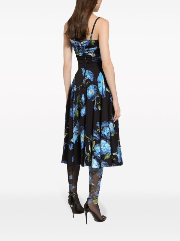 Dolce & Gabbana Campanula-print midi dress - Image 4