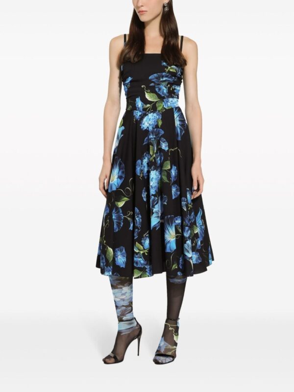 Dolce & Gabbana Campanula-print midi dress - Image 3