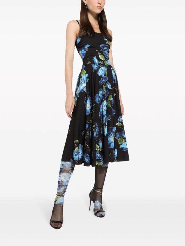 Dolce & Gabbana Campanula-print midi dress - Image 2
