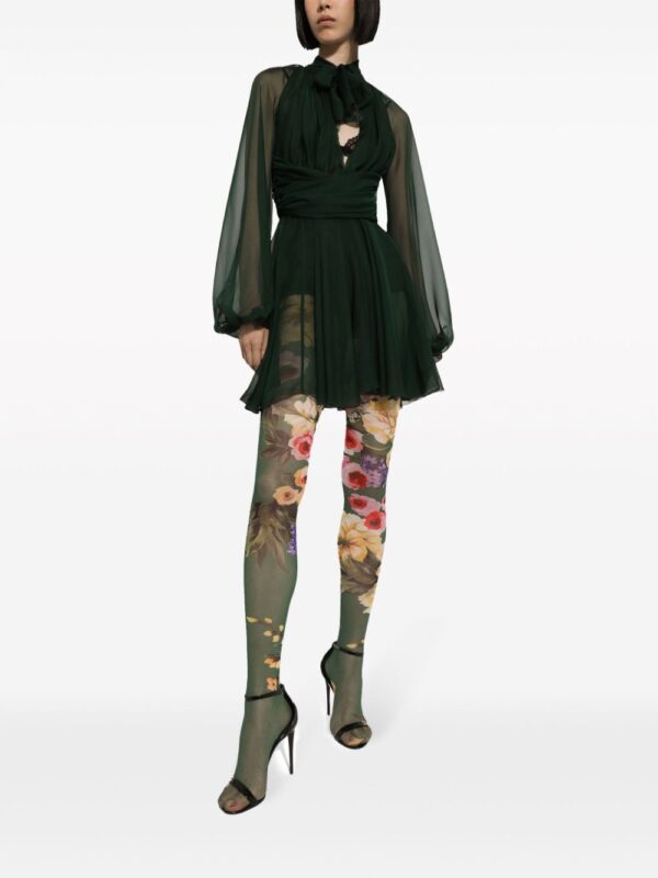 Dolce & Gabbana V-neck silk dress - Image 2