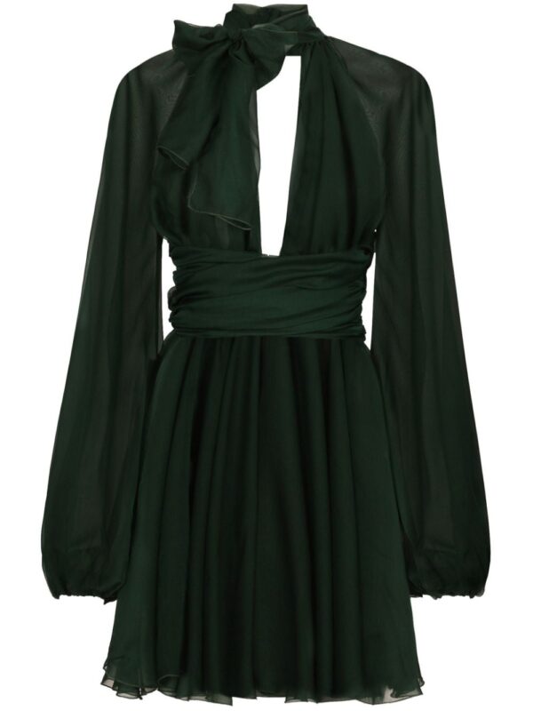 Dolce & Gabbana V-neck silk dress