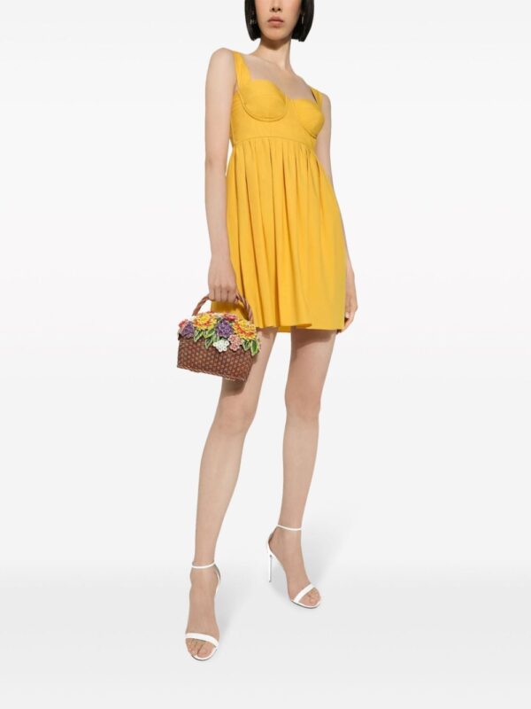 Dolce & Gabbana sweetheart-neck cotton dress - Image 5