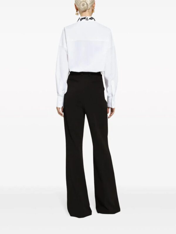 Dolce & Gabbana  high-waisted pressed-crease flared trousers - Image 4