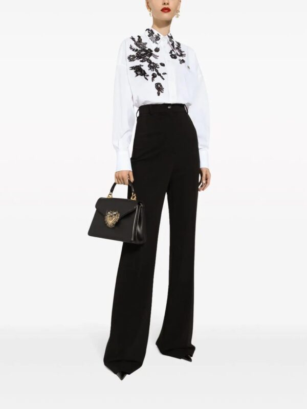 Dolce & Gabbana  high-waisted pressed-crease flared trousers - Image 2