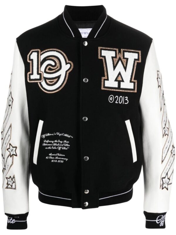 Off-White  Logic varsity jacket