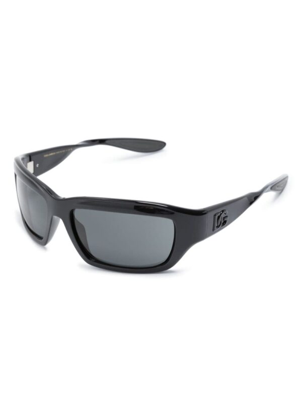 Dolce & Gabbana Eyewear logo-embossed rectangle-frame sunglasses - Image 2