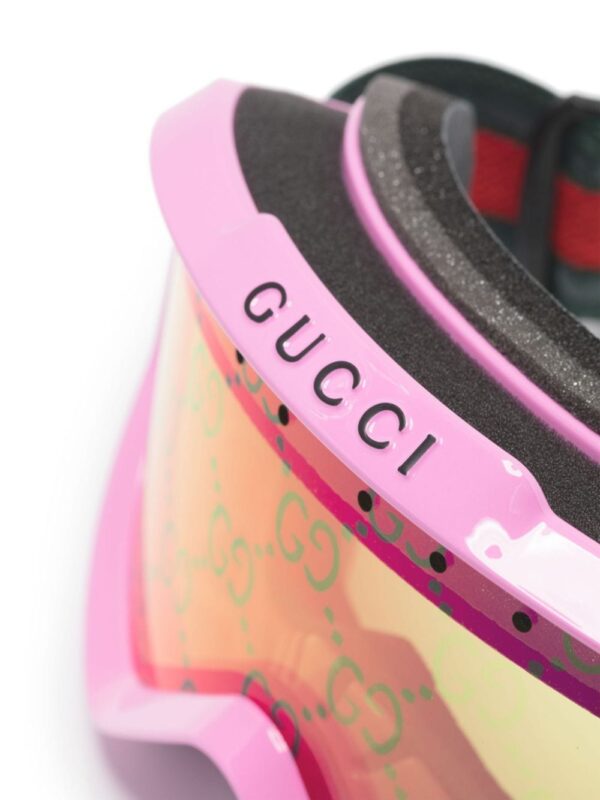 Gucci Eyewear logo-print ski goggles - Image 3