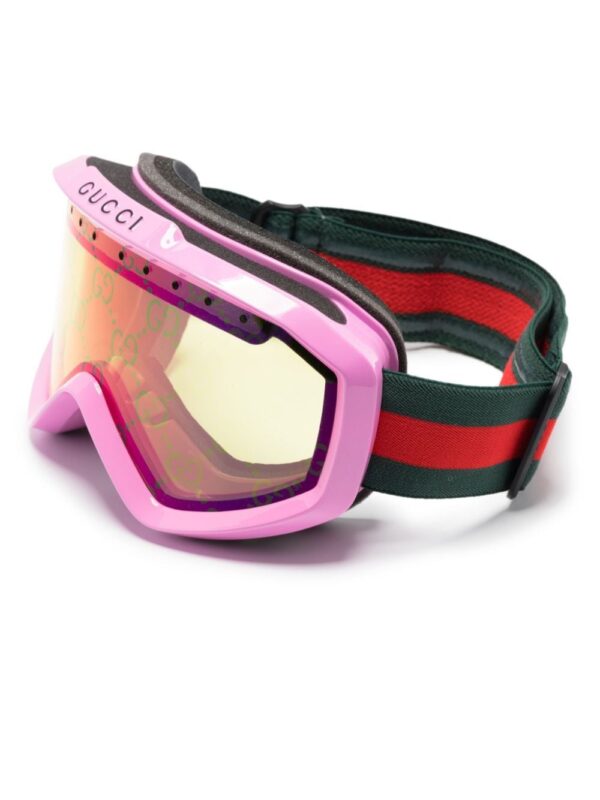 Gucci Eyewear logo-print ski goggles - Image 2