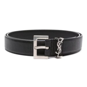 Louis Vuitton YSL logo-plaque leather belt