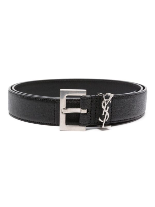 Louis Vuitton YSL logo-plaque leather belt