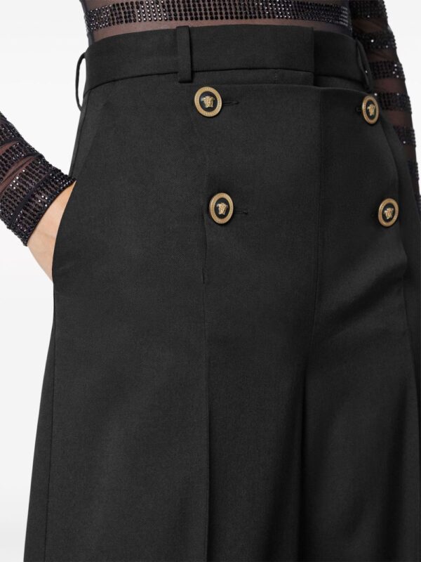 Versace  high-waist wide-leg trousers - Image 4