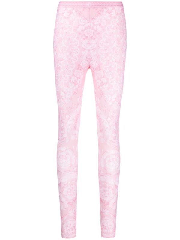 Versace  Barocco-print jersey leggings