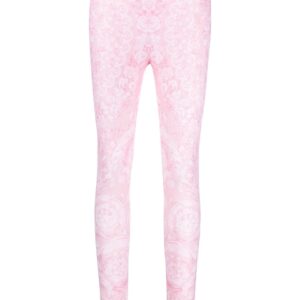 Versace  Barocco-print jersey leggings