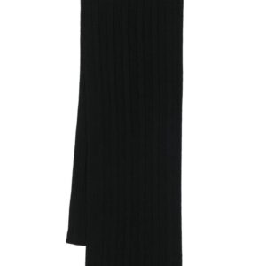 Versace  Medusa-plaque ribbed scarf